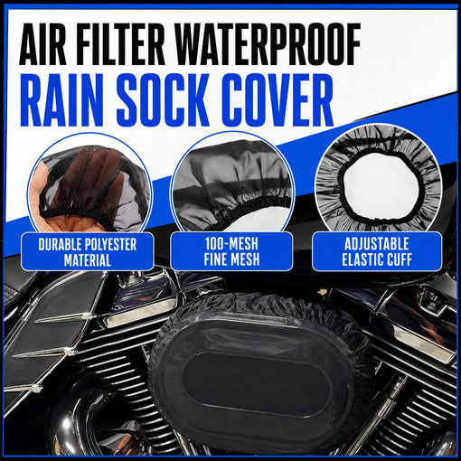 Motorcycle Waterproof Air Filter Rain Sock Dustproof Protective Cover