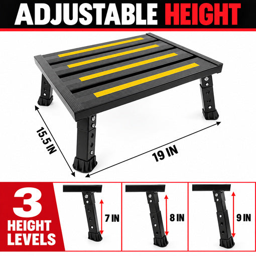 Portable RV Steps Extra Large Platform