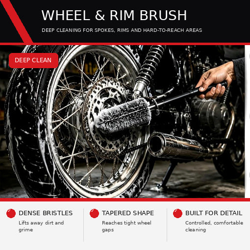 11PCS Professional Motorcycle Detailing & Wash Kit