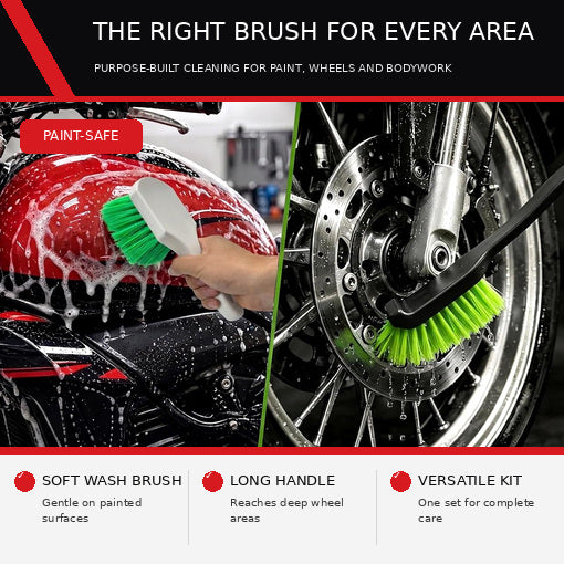 11PCS Professional Motorcycle Detailing & Wash Kit