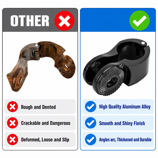 Motorcycle Bolt-On 1.25" Adjustable Highway Footpegs