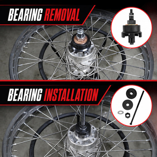 Motorcycle Wheel Bearing Removal and Installation Kit
