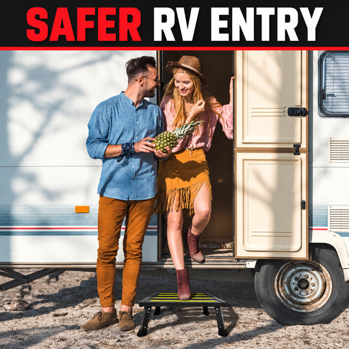 Portable RV Steps Extra Large Platform