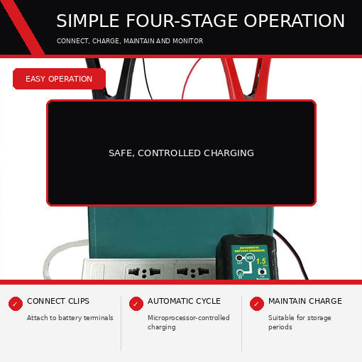 HD 12V Battery Charger Maintainer Trickle