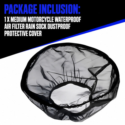 Motorcycle Waterproof Air Filter Rain Sock Dustproof Protective Cover