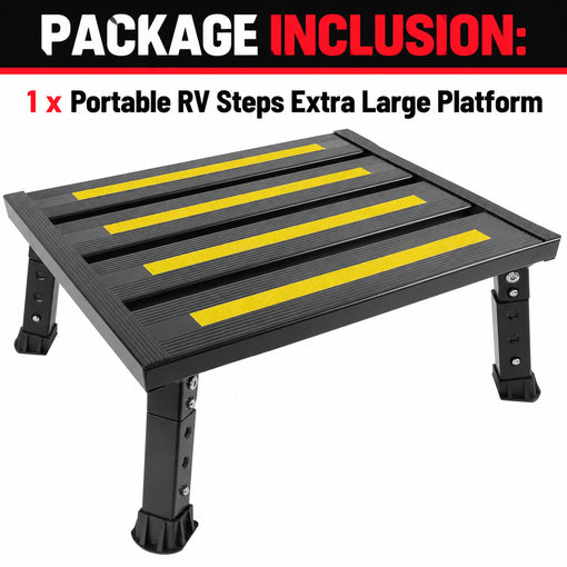 Portable RV Steps Extra Large Platform