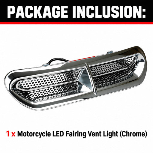 Motorcycle LED Fairing Vent Light