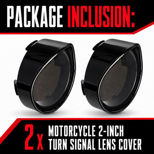 Motorcycle 2-Inch Turn Signal Lens Cover