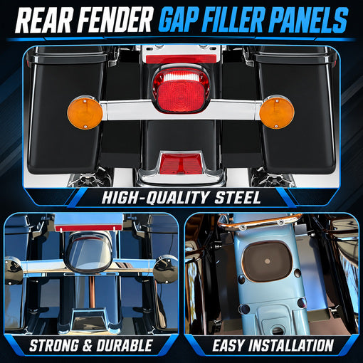 Motorcycle Rear Fender Saddlebag Filler Panels