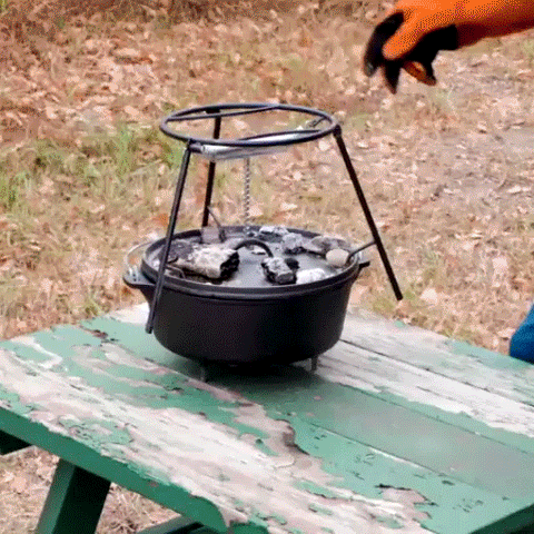 Lodge Outdoor Cast Iron Cooking Table 