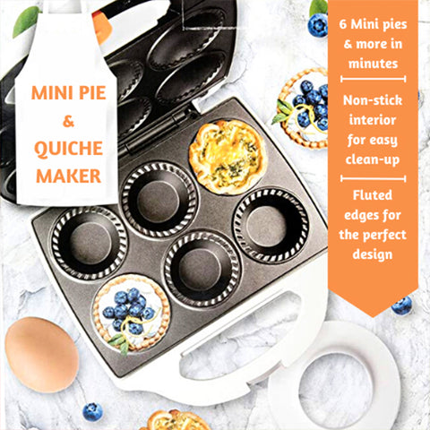 DASH Mini Pie Quiche Maker Aqua Green Non Stick Plates New In Box
