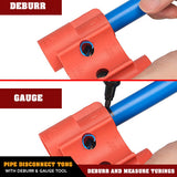 Pipe Disconnect Tong With Deburr & Gauge Tool